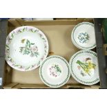 A collection of Portmeirion Botanic patterned items including various bowls & fruit bowl
