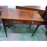 Vintage 19th Century Mahogany writing table/ desk 76cm H x 90cm W