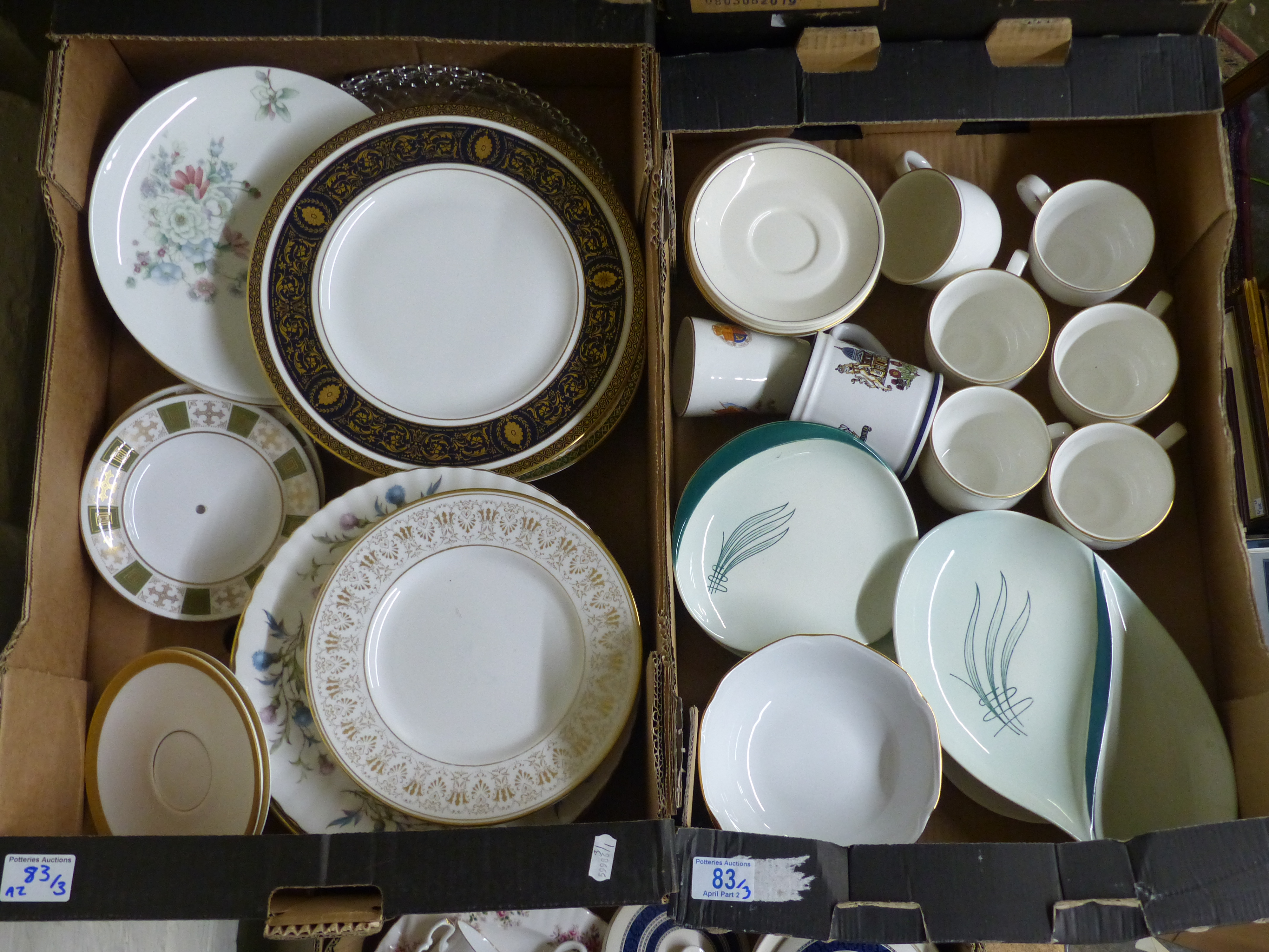A mixed collection of tea and dinnerware items to include commemorative ware, Carlton Ware
