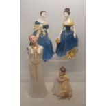 Four Ceramic Lady Figures to include Royal Doulton Adrienne, Buddies HN3396, Melanie HN2271 together