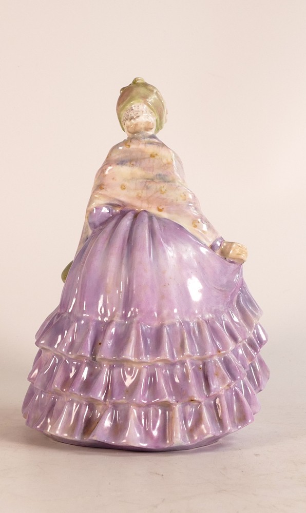 Royal Doulton early figure Gentlewoman HN1632, dated 1935, some crazing to rear of shawl. 19cm - Image 3 of 5