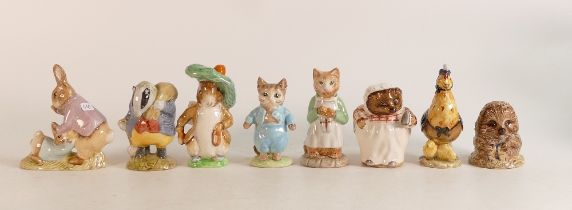 Beswick Beatrix potter figures to include Sally Henny Penny , Tommy Brock, Old Mr Pricklepin, Mrs