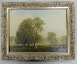 Edward DYER (1940-), No.2561 Misty Morning Sunlight, Framed Oil on Canvas. Height: 38.3cm Width: