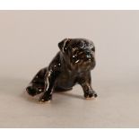 Anita Harris British Bulldog, Gold Signed, height 6.5cm, length 10cm