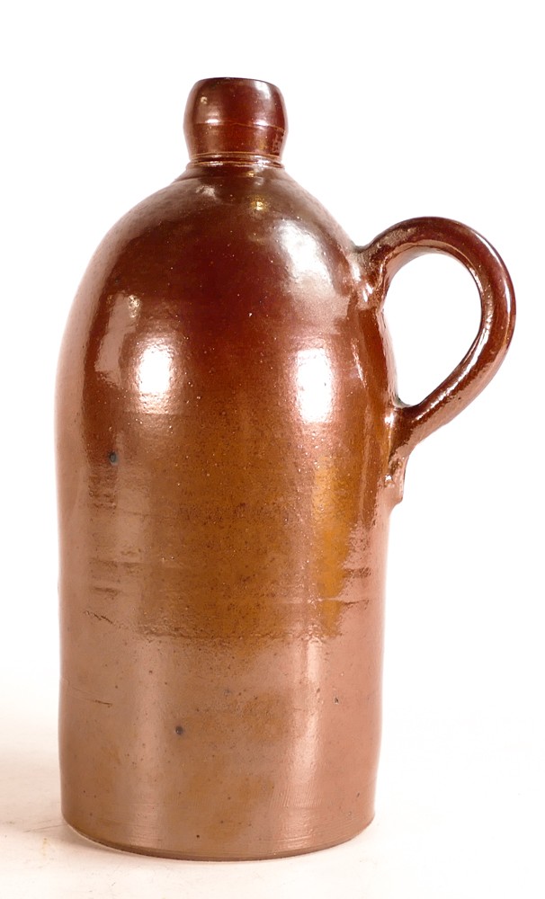 Swedish Hoganas 1L Studio Pottery flagon, marked Ships Anchor HB 1L & initialled SB to base, - Image 3 of 5