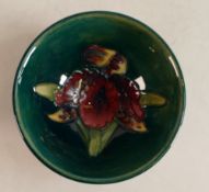Moorcroft Orchid footed bowl . Diameter 11cm