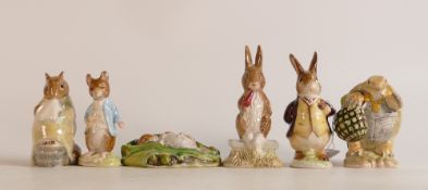A collection of Beswick Beatrix Potter BP3 to include Mr Alderman Ptolemy, Chippy Hackee, Johnny
