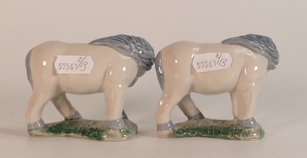 Two Wade Shetland pony figures, one marked F1, initials to base and dated 24/11/04. Height 7cm. This - Image 3 of 3