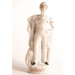 Mid-Victorian Staffordshire figure of Wellington modelled in dress uniform. Decorated in White and