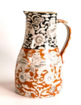 19th century Masons Ironstone Bandana ewer. Height 20cm. Professional restoration to spout