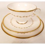 Royal Doulton Covington pattern dinnerware to include 6 x trios, sauce boat, gravy boat & stand,