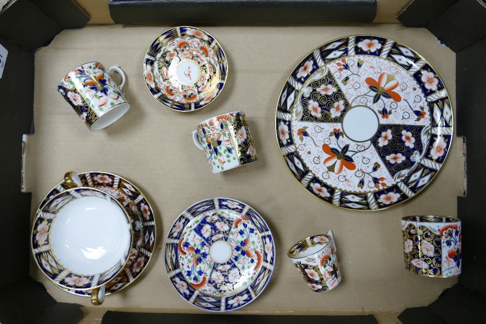 A collection of Royal Crown Derby pattern 2451 to include twin handled soup dish & saucer, small