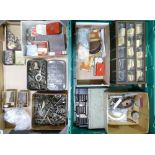 A large job lot collection from the estate of a jeweller / watchmaker - Includes clock parts, new