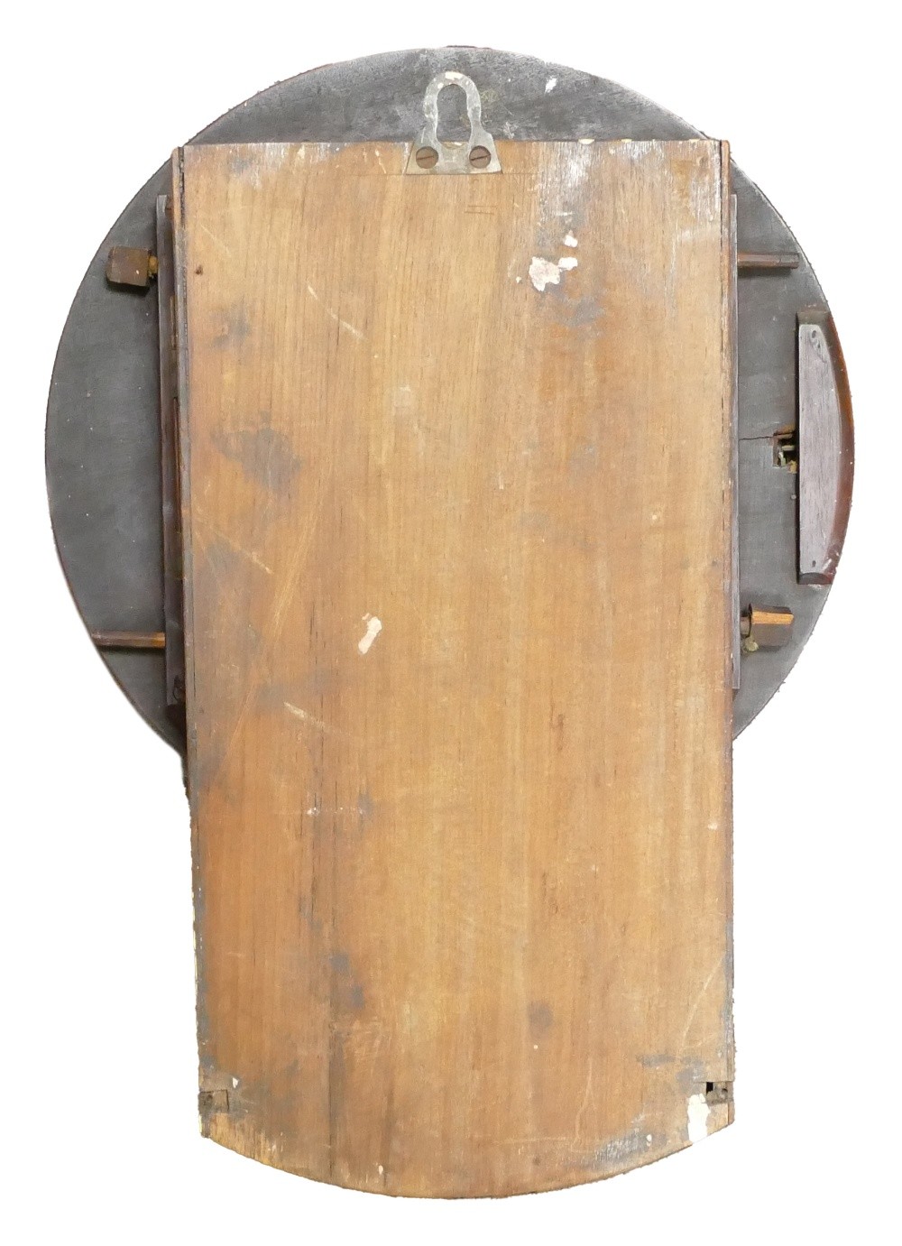 John Barwise 19th century Fusee movement drop dial Mahogany cased wall clock, presentation plaque - Image 4 of 4