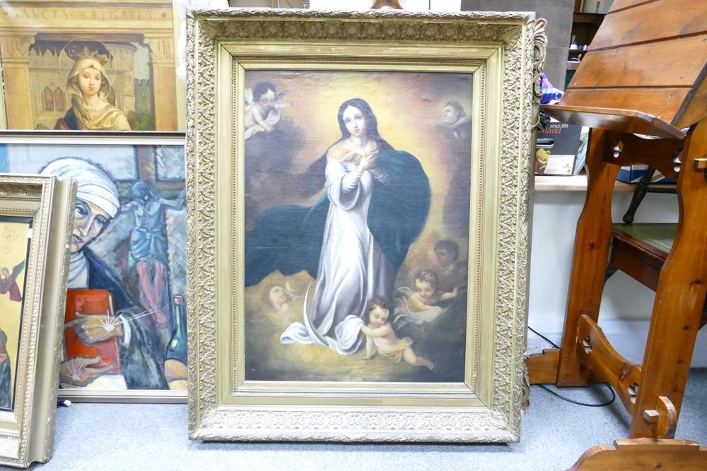After Bartolomé Estebàn Murillo (1617-1682), The Immaculate Conception, 18th/19th century Oil on - Image 2 of 3