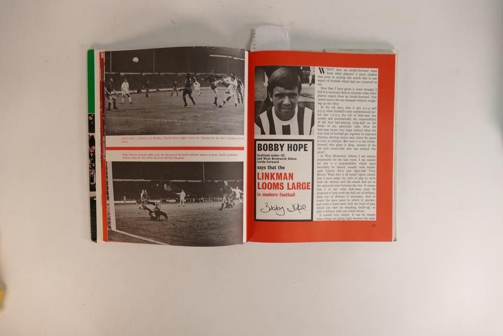 A collection of 1960's football books including FA Book for Boys 21 1968, Soccer the International - Image 20 of 23