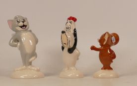 John Beswick figures Tom & Jerry and Droopy. All boxed