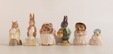 A collection of Beswick Beatrix Potter BP3 to include Little Black Rabbit, Chippy Hackee, Fierce Bad