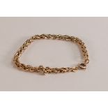 9ct gold bracelet, 6g.