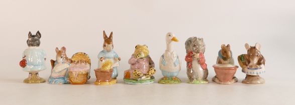 Beswick Beatrix potter figures to include Tommy Tiptoes, Mr Drake puddleduck, Pig-Wig, Hunca