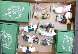 Ten Beswick novelty pig band figures from the Pig Promenade series, includes three John Sinclair