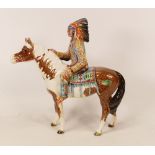 Beswick Indian on Skewbald horse 1391