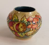 Moorcroft MCC piece Toadstools and Conkers vase. Limited edition 149/250, dated 2000. Height 11cm