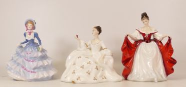 Royal Doulton lady figures Hannah HN4999, Sara HN2265 and My Love HN2339 (3)