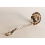 Sterling silver ladle, probably American, stamped Sterling, with double struck makers name not clear