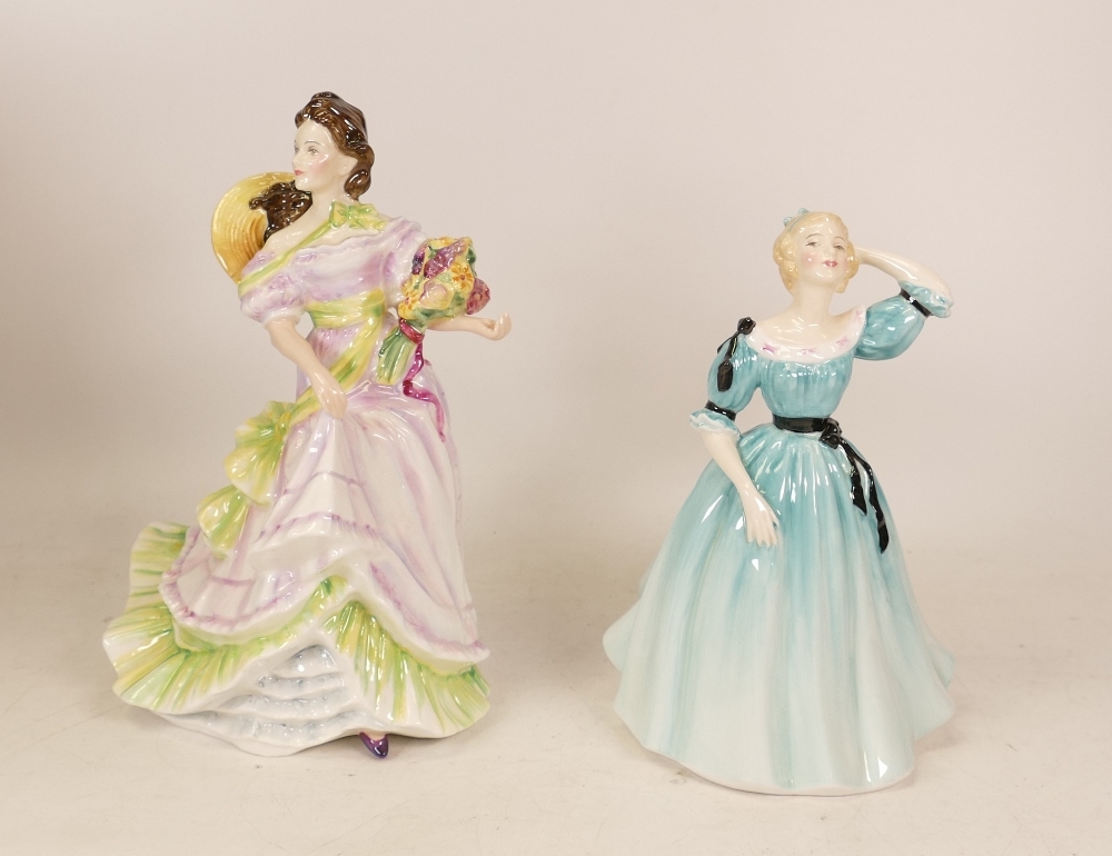 Royal Doulton lady figures Summertime HN3478 (boxed) and Celeste HN2237 (2)