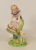 Beswick figure of a lady with pig 1230
