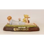 Royal Doulton Winnie the Pooh Tableau Summer's day picnic with wooden base WP21