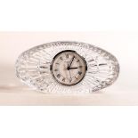 Cut glass Waterford Mantle clock, height 10cm