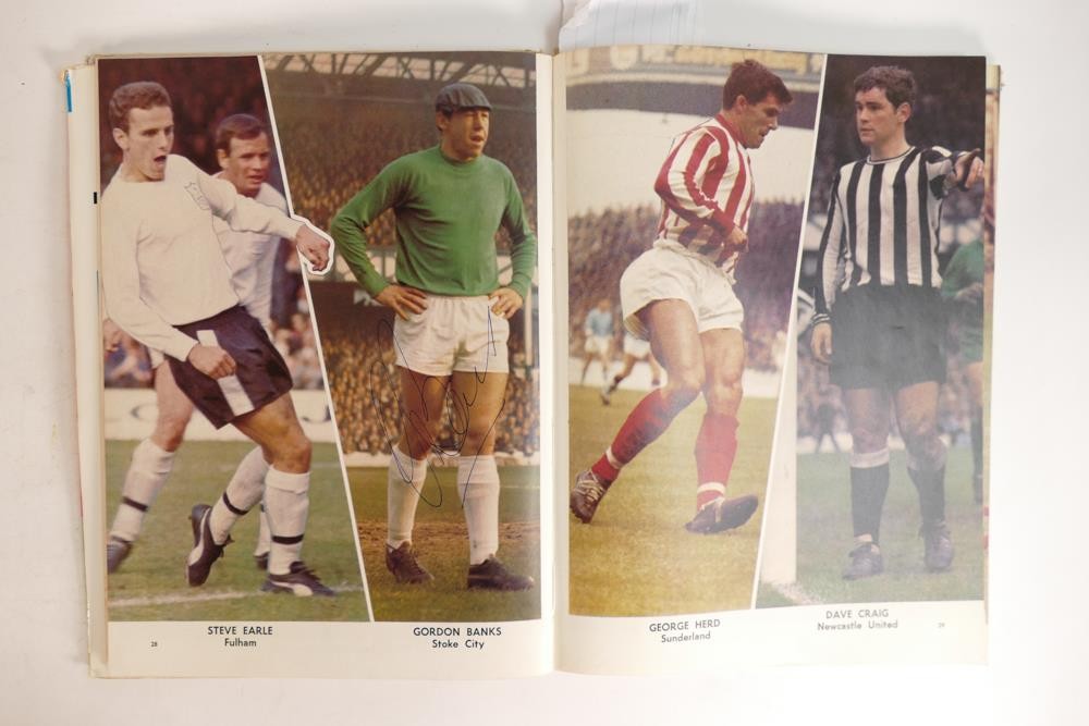 Two copies of signed 1960's The Tropical Times Football books including 67/68 with Gordon Banks, - Image 2 of 14