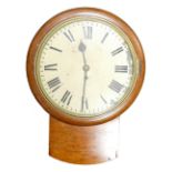 John Barwise 19th century Fusee movement drop dial Mahogany cased wall clock, presentation plaque
