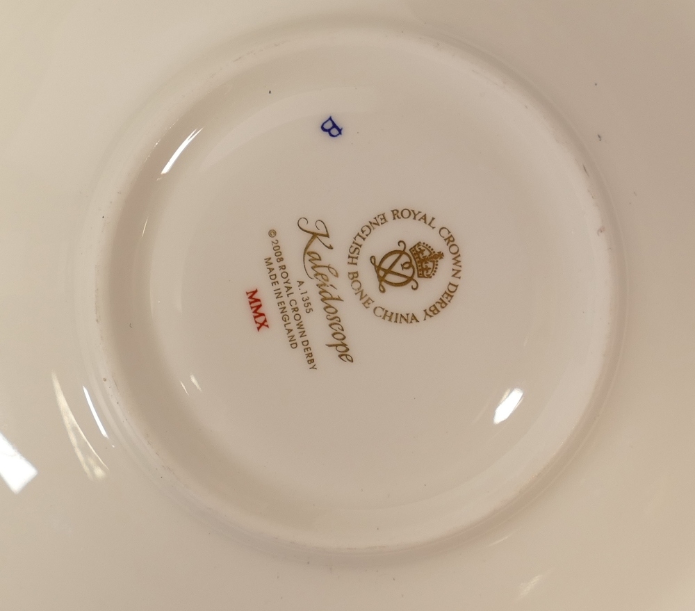 Royal Crown Derby Kaleidoscope dinner ware to include two dinner plates, two rimmed bowls , 1 side - Image 2 of 2