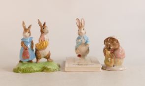 Beswick Beatrix potter figures to include Flopsy and Benjamin bunny p4155, Mrs Tigglywinkle buys