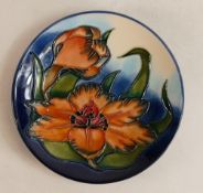 Moorcroft Spiraxia small plate. Diameter 16cm , Numbered edition being 388, dated 1998. Boxed