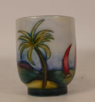 Moorcroft Caribbean vase. Height 8cm