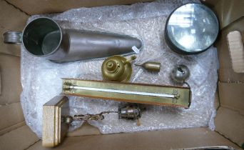 An Interesting Collection of Metalware Items to include Brierley Collier & Hawley Confectionary Oven