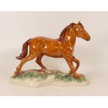 Beswick chestnut wild horse Mustang: 2007.Boxed with certificate