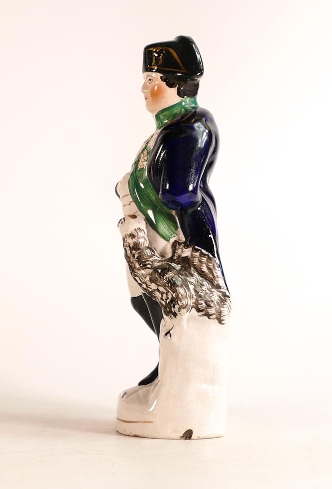 Mid-Victorian Staffordshire portrait figure of Napoleon Bonaparte. Modelled with hand in jacket - Image 3 of 5