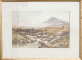 D W Haddon (1859 -1914) watercolour Highland Landscape, frame size 42cm x 53cm