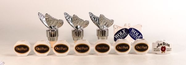 Wade collection of items to include Old Parr & Jim Beam ceramic Advertising spirit pourer covers,