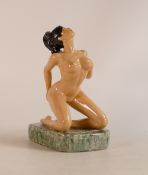 Peggy Davies Erotic 'Lolita' Figurine, Artist Original Colourway 1/1, by Victoria Bourne
