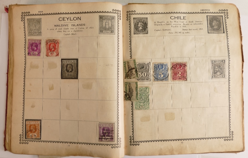 A Victory stamp album containing various stamps of the world. - Image 2 of 4