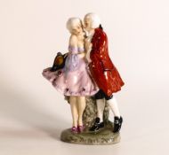 Royal Doulton early figure Perfect Pair HN581, impressed date for 1923.