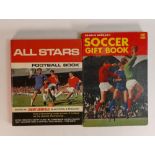 Two copies of signed 1960's football annuals including Soccer Gift Book 67/68 with George Eastham,