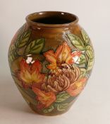 Moorcroft Flame of the Forest vase . Height 21cm , Boxed