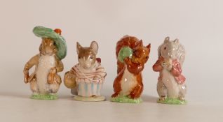 A collection of Beswick Beatrix Potter BP3 to include Squirrel Nutkin, Mrs Tittlemouse, Peter Rabbit